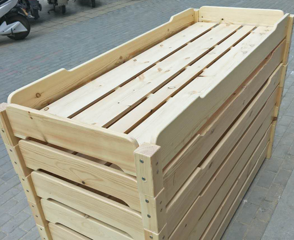 單層兒童實木床